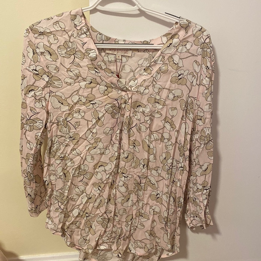 Floral long sleeve top